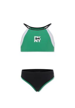 DKNY Green Bikini For Girl With Logo
