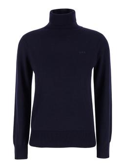 A. P.C. High Neck Sweater With Logo Embroidery