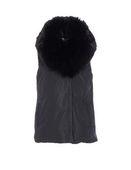 Yves Salomon Fur Detail Padded Vest
