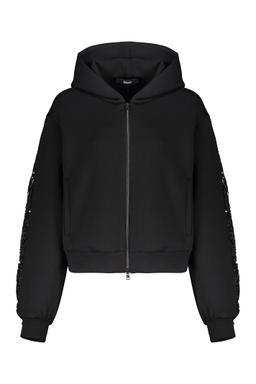 Herno Black Hoodie With Zipper