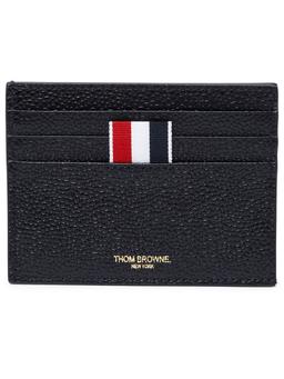 Thom Browne Black Leather Card Holder