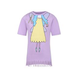 Stella McCartney Kids Purple Dress For Girl With Fairy