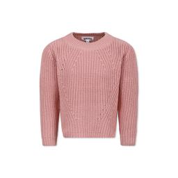Molo Pink Sweater Pour Fille Avec Logo
