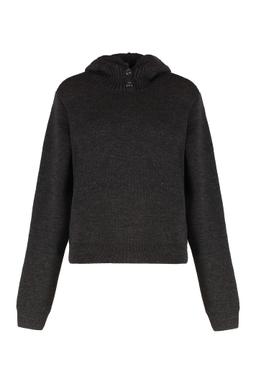 Lemaire Sweater With Hood In Alpaca Blend