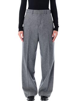 Ami Alexandre Mattiussi Ami Paris Wool Wide-leg Trousers