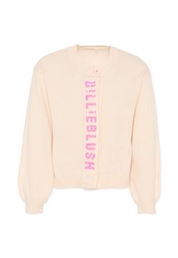 Billieblush Pink Cardigan For Girl With Logo