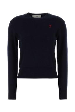 Ami Alexandre Mattiussi Midnight Blue Wool Sweater