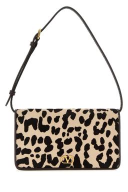 Valentino Garavani Printed Calf Hair Mini Vlogo Signature Shoulder Bag