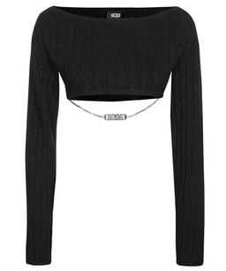 GCDS Knitted Crop Top