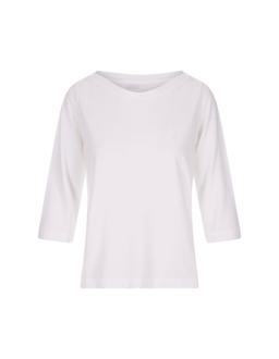 Zanone White Sweater With 3/4 Sleeve