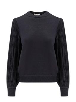 Alaia Wool Sweater With Fringes Detail