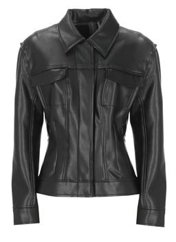 Norma Kamali Synth Leather Jacket