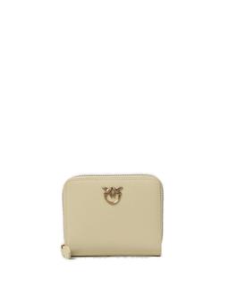 Logo Plaque Zip-around Wallet Pinko
