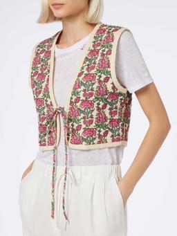 MC2 Saint Barth Woman Embroidered Padded Vest