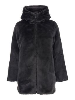 Save the Duck bridget Black Reversible Jacket With Front Zip Closure In Ecofur Woman