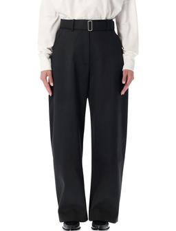 Studio Nicholson Doring Compact Viscose Pants With Belt