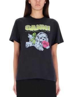 Ganni puppy T-shirt