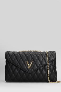 Via Roma 15 Shoulder Bag In Black Leather
