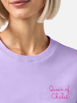 MC2 Saint Barth Winter Cotton T-shirt Emilie With Queen Of Chalet Embroidery