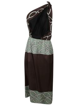 Valentino Pattern Twill Dress