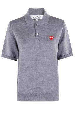 Comme des Garçons Play Sweater Red Emblem