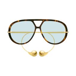 Bottega Veneta Eyewear Bv1273s-007havana-gold-green