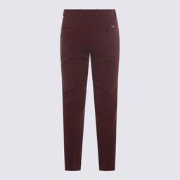 Incotex Red Cotton Pants