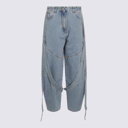 The Attico Blue Cotton Denim Jeans