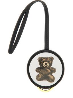 Moschino Leather Keychain