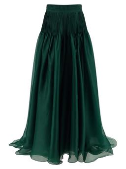 Carolina Herrera pintucked Organza Skirt