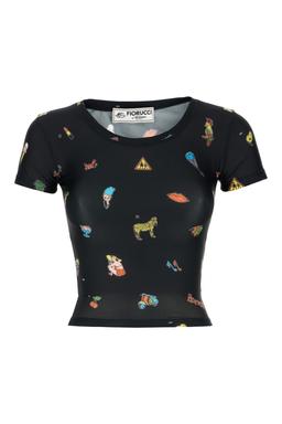 Fiorucci Printed Stretch Nylon Top