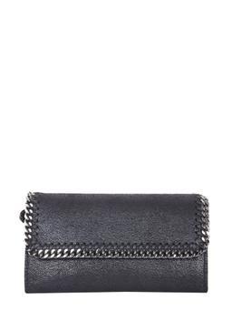 Stella McCartney Black Shaggy Deer Falabella Wallet