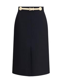 Valentino Belted Midi Skirt