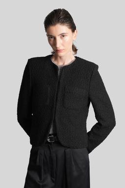 IRO Shaline Casual Jacket In Black Cotton