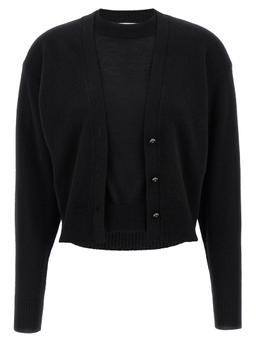 Paco Rabanne Trompe Loeil Cardigan Sweater