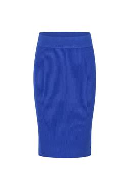 MSGM Blue Skirt For Girl With Logo