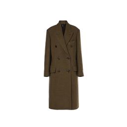 Acne Studios Checked Double-breasted Wool Blend Coat