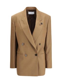 Lardini Double-breasted Jacket In Pure Virgin Wool