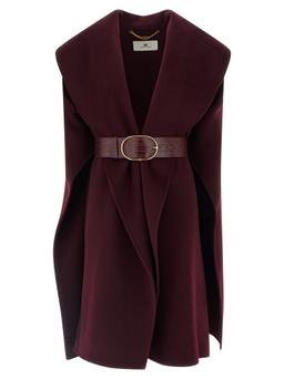 Elisabetta Franchi Double Wool Cape