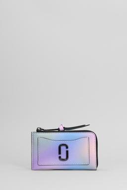 Marc Jacobs The Top Zip Multi Wallet In Multicolor Leather