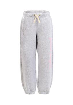 Palm Angels Grey Trousers For Kids With Logo