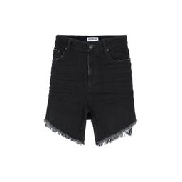 Balenciaga Frayed Edge Mini Denim Skirt