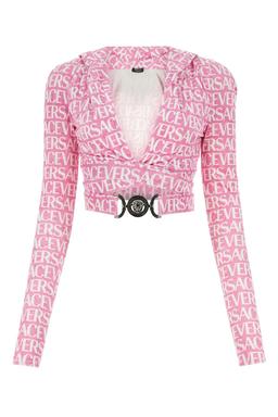Versace Printed Chenille Top