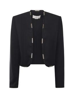 Genny Cropped Jacket With Metallic Details