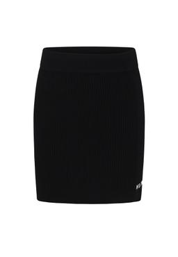 MSGM Black Skirt For Girl With Logo