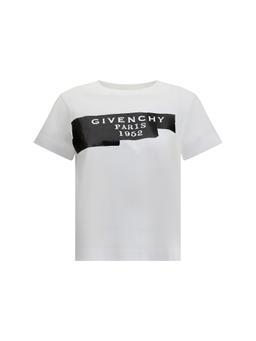 Cotton T-shirt With Print Black Givenchy Tape