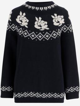 Magda Butrym Wool Sweater With Geometric Pattern