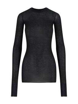 Rick Owens Viscose And Silk T-shirt