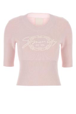 Givenchy Pastel Pink Cotton Blend Sweater