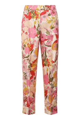 'S Max Mara Leda Printed Silk Pajama Pants